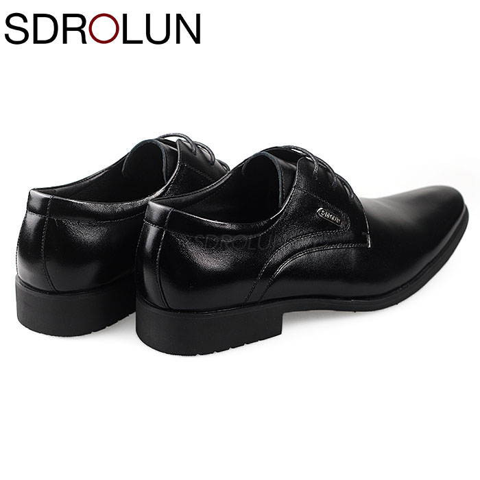Giày công sở buộc dây hàng hiệu Sdrolun 2020: N21812 - đen3